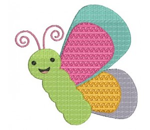 Stickdatei - Happy Spring Schriftzug